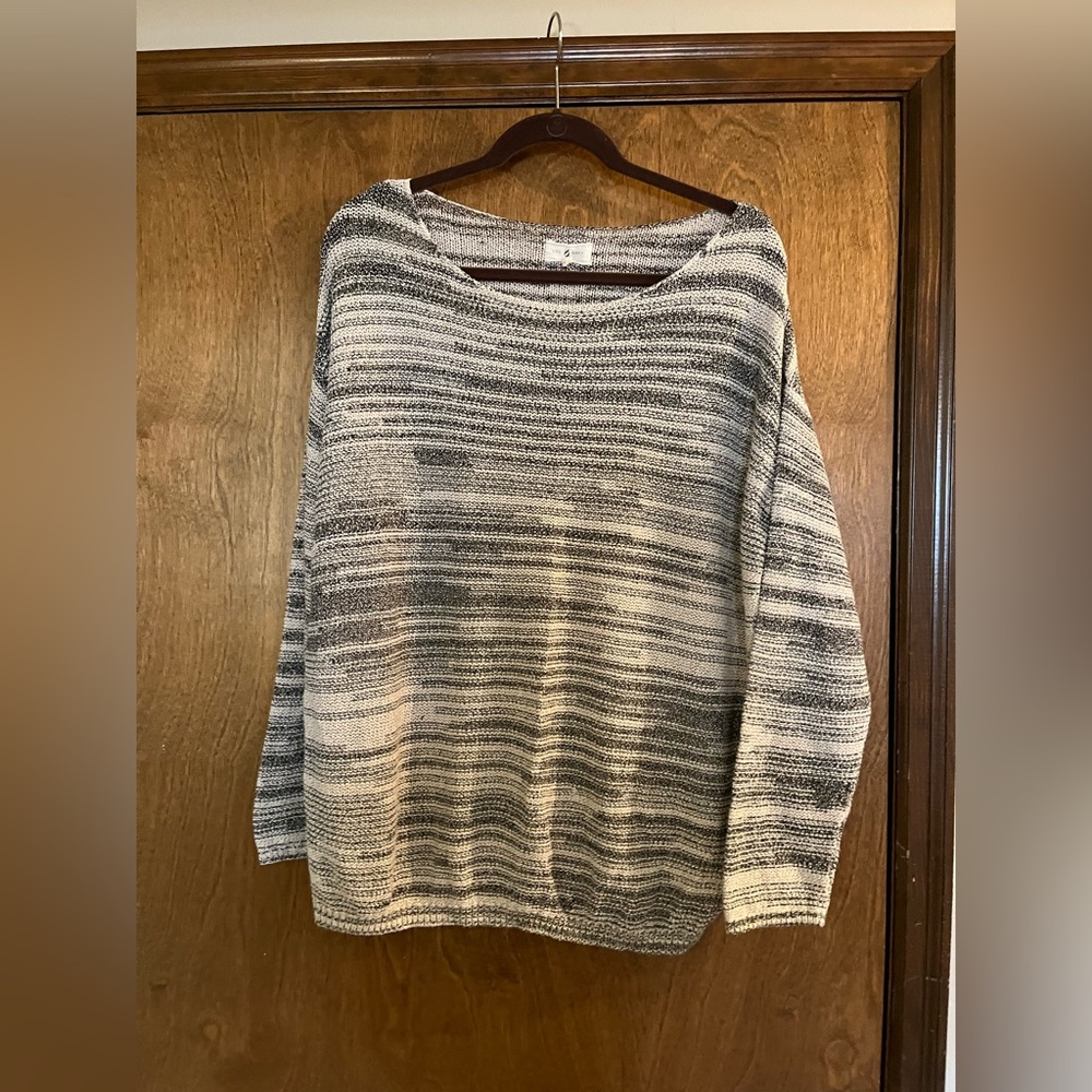 Lou & Grey sweater, xl, cream & Grey